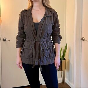 Sanctuary Dark Brown Utility Jacket